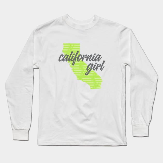 California Girl Long Sleeve T-Shirt by Dale Preston Design